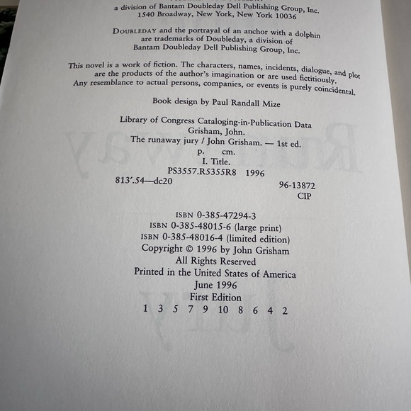 3 John Grisham Hardcover Books The Pelican Brief The Chamber The Runaway Jury - Picture 7 of 9